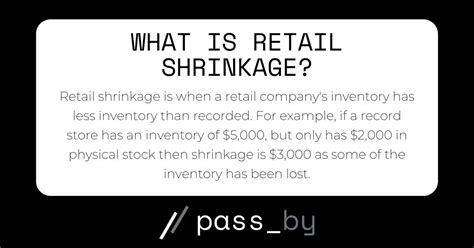 Shrinkage Testing department store|types of shrinkage in retail.